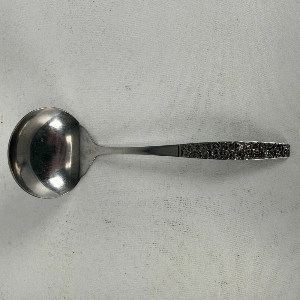 Rogers Stanley FRAGRANT ROSE Flatware GRAVY Ladle 6 1/2